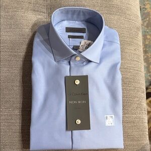 Calvin Klein Men's Light Blue Dress Shirt